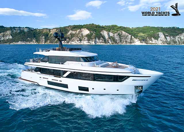 Great success for Ferretti Group at The World Yachts Trophies 2021 with four awards for Ferretti Yachts, Pershing, Custom Line and Wally. 