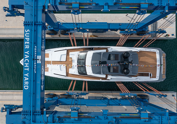 Custom Line launches the third yacht of the year. 