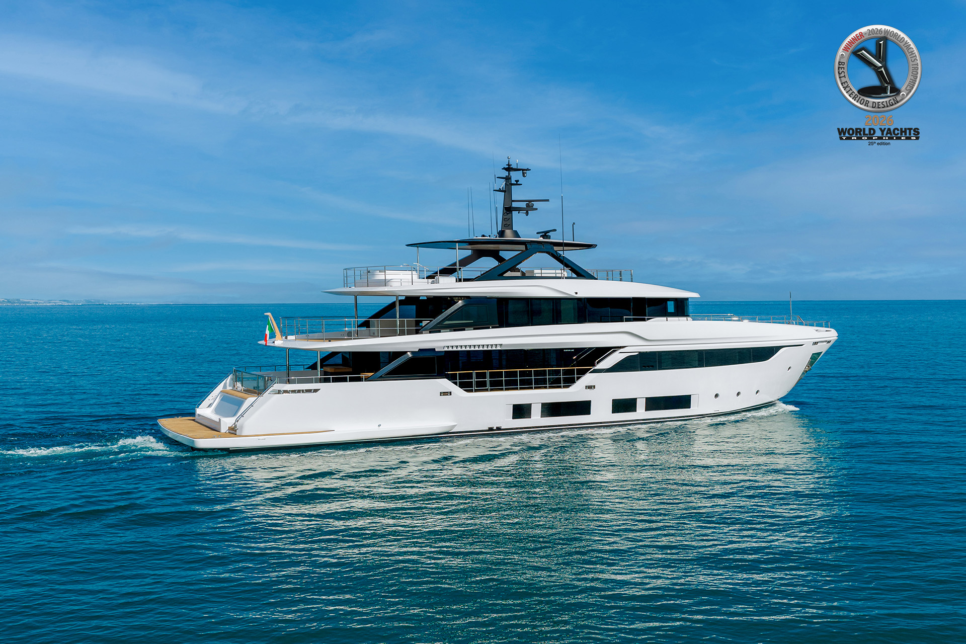 Ferretti Group takes centre stage at the 2026 World Yachts Trophies, with five models on the podium at one of the most prestigious awards events in the international yachting industry<br />
 